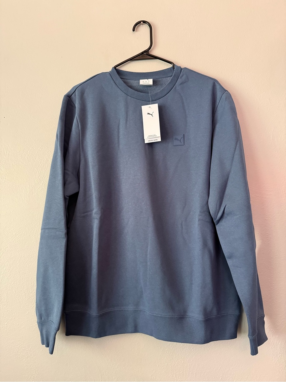 Puma Men's Slate Blue Crewneck Sweatshirt